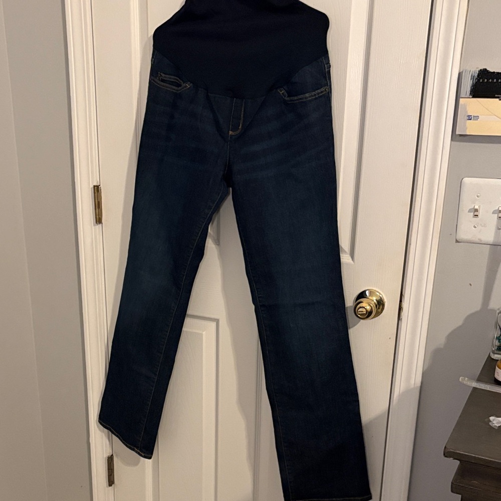 Liz Lange Maternity Deep Blue Boot Cut Jeans